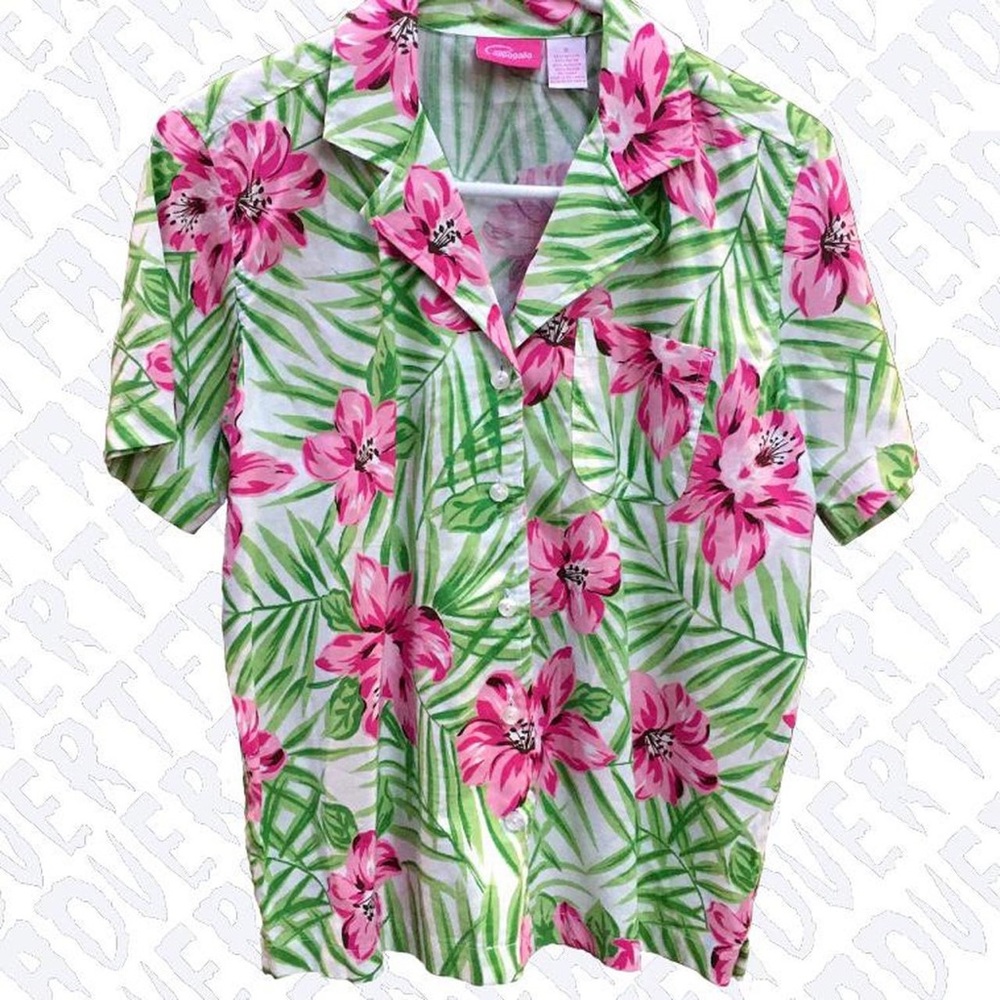 Floral Hawaiian Button Up